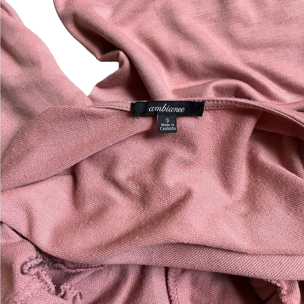 Pink Jumpsuit With Pockets And Draw String - image 4